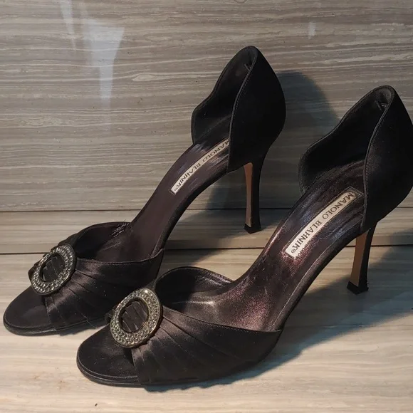 Manolo Blahnik evening heels.